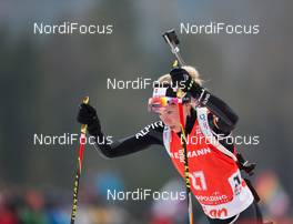 12.01.2014, Ruhpolding, Germany (GER): Elisa Gasparin (SUI)  - IBU world cup biathlon, pursuit women, Ruhpolding (GER). www.nordicfocus.com. © Manzoni/NordicFocus. Every downloaded picture is fee-liable.