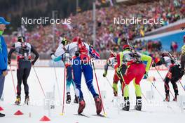 09.01.2014, Ruhpolding, Germany (GER): Biathlon Feature: Start of the race  - IBU world cup biathlon, relay men, Ruhpolding (GER). www.nordicfocus.com. © Manzoni/NordicFocus. Every downloaded picture is fee-liable.