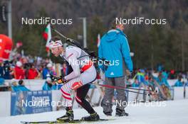 09.01.2014, Ruhpolding, Germany (GER): Simon Eder (AUT)  - IBU world cup biathlon, relay men, Ruhpolding (GER). www.nordicfocus.com. © Manzoni/NordicFocus. Every downloaded picture is fee-liable.