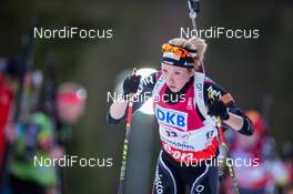 08.01.2014, Ruhpolding, Germany (GER): Elisa Gasparin (SUI)  - IBU world cup biathlon, relay women, Ruhpolding (GER). www.nordicfocus.com. © Manzoni/NordicFocus. Every downloaded picture is fee-liable.