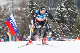 18.01.2014, Antholz, Italy (ITA): Benjamin Weger (SUI) - IBU world cup biathlon, pursuit men, Antholz (ITA). www.nordicfocus.com. © Manzoni/NordicFocus. Every downloaded picture is fee-liable.