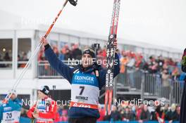 18.01.2014, Antholz, Italy (ITA): Jean Guillaume Beatrix (FRA) - IBU world cup biathlon, pursuit men, Antholz (ITA). www.nordicfocus.com. © Manzoni/NordicFocus. Every downloaded picture is fee-liable.