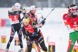18.01.2014, Antholz, Italy (ITA): Anais Bescond (FRA) - IBU world cup biathlon, pursuit women, Antholz (ITA). www.nordicfocus.com. © Manzoni/NordicFocus. Every downloaded picture is fee-liable.