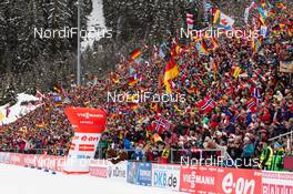 18.01.2014, Antholz, Italy (ITA): Biathlon Feature: full packed grand stand - IBU world cup biathlon, pursuit women, Antholz (ITA). www.nordicfocus.com. © Manzoni/NordicFocus. Every downloaded picture is fee-liable.