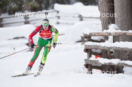 18.01.2014, Antholz, Italy (ITA): Darya Domracheva (BLR) - IBU world cup biathlon, pursuit women, Antholz (ITA). www.nordicfocus.com. © Manzoni/NordicFocus. Every downloaded picture is fee-liable.