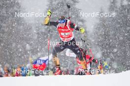 19.01.2014, Antholz, Italy (ITA): Andreas Birnbacher  (GER) - IBU world cup biathlon, relay men, Antholz (ITA). www.nordicfocus.com. © Manzoni/NordicFocus. Every downloaded picture is fee-liable.