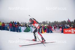 19.01.2014, Antholz, Italy (ITA): Christian de Lorenzi (ITA) - IBU world cup biathlon, relay men, Antholz (ITA). www.nordicfocus.com. © Manzoni/NordicFocus. Every downloaded picture is fee-liable.