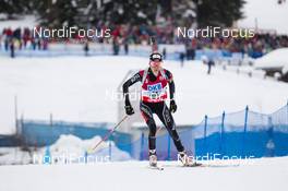 19.01.2014, Antholz, Italy (ITA): Elisa Gasparin (SUI) - IBU world cup biathlon, relay women, Antholz (ITA). www.nordicfocus.com. © Manzoni/NordicFocus. Every downloaded picture is fee-liable.