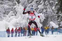17.01.2014, Antholz, Italy (ITA): Tobias Eberhard (AUT) - IBU world cup biathlon, sprint men, Antholz (ITA). www.nordicfocus.com. © Manzoni/NordicFocus. Every downloaded picture is fee-liable.