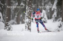 17.01.2014, Antholz, Italy (ITA): Russell Currier (USA) - IBU world cup biathlon, sprint men, Antholz (ITA). www.nordicfocus.com. © Manzoni/NordicFocus. Every downloaded picture is fee-liable.