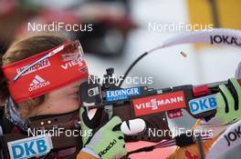 16.01.2014, Antholz, Italy (ITA): Laura Dahlmeier (GER) - IBU world cup biathlon, sprint women, Antholz (ITA). www.nordicfocus.com. © Manzoni/NordicFocus. Every downloaded picture is fee-liable.