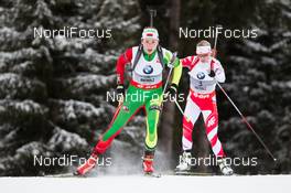 16.01.2014, Antholz, Italy (ITA): Nastassia Dubarezava  (BLR) - IBU world cup biathlon, sprint women, Antholz (ITA). www.nordicfocus.com. © Manzoni/NordicFocus. Every downloaded picture is fee-liable.
