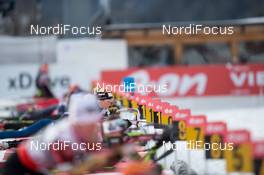 16.01.2014, Antholz, Italy (ITA): Elisa Gasparin (SUI) - IBU world cup biathlon, sprint women, Antholz (ITA). www.nordicfocus.com. © Manzoni/NordicFocus. Every downloaded picture is fee-liable.
