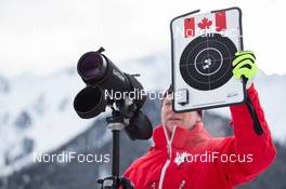 15.01.2014, Antholz, Italy (ITA): Matthias Ahrens (GER) coach team Canada - IBU world cup biathlon, training, Antholz (ITA). www.nordicfocus.com. © Manzoni/NordicFocus. Every downloaded picture is fee-liable.