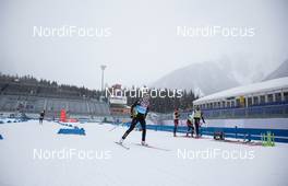 14.01.2014, Antholz, Italy (ITA): Marie Dorin (FRA) - IBU world cup biathlon, training, Antholz (ITA). www.nordicfocus.com. © Manzoni/NordicFocus. Every downloaded picture is fee-liable.