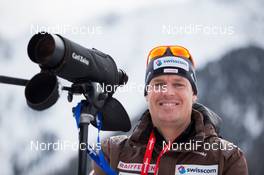 15.01.2014, Antholz, Italy (ITA): Markus Segessenmann (SUI) headcoach women and national coach Team Switzerland - IBU world cup biathlon, training, Antholz (ITA). www.nordicfocus.com. © Manzoni/NordicFocus. Every downloaded picture is fee-liable.