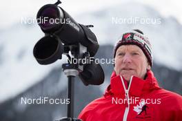 15.01.2014, Antholz, Italy (ITA): Matthias Ahrens (GER) coach team Canada - IBU world cup biathlon, training, Antholz (ITA). www.nordicfocus.com. © Manzoni/NordicFocus. Every downloaded picture is fee-liable.