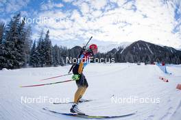 15.01.2014, Antholz, Italy (ITA): Franziska Hildebrand (GER) - IBU world cup biathlon, training, Antholz (ITA). www.nordicfocus.com. © Manzoni/NordicFocus. Every downloaded picture is fee-liable.