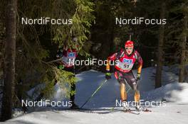 08.03.2014, Pokljuka, Slovenia (SLO): Benedikt Doll (GER) - IBU world cup biathlon, pursuit men, Pokljuka (SLO). www.nordicfocus.com. © Manzoni/NordicFocus. Every downloaded picture is fee-liable.
