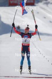 08.03.2014, Pokljuka, Slovenia (SLO): Anton Shipulin (RUS) - IBU world cup biathlon, pursuit men, Pokljuka (SLO). www.nordicfocus.com. © Manzoni/NordicFocus. Every downloaded picture is fee-liable.