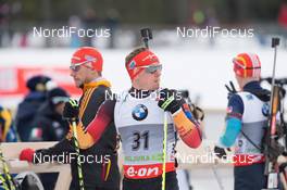 06.03.2014, Pokljuka, Slovenia (SLO): Florian Graf (GER) - IBU world cup biathlon, sprint men, Pokljuka (SLO). www.nordicfocus.com. © Manzoni/NordicFocus. Every downloaded picture is fee-liable.