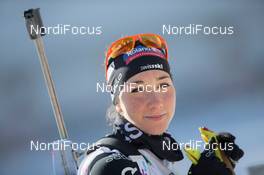 06.03.2014, Pokljuka, Slovenia (SLO): Aita Gasparin (SUI) - IBU world cup biathlon, sprint women, Pokljuka (SLO). www.nordicfocus.com. © Manzoni/NordicFocus. Every downloaded picture is fee-liable.