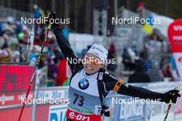 06.03.2014, Pokljuka, Slovenia (SLO): Irene Cadurisch (SUI) - IBU world cup biathlon, sprint women, Pokljuka (SLO). www.nordicfocus.com. © Manzoni/NordicFocus. Every downloaded picture is fee-liable.