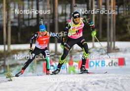 16.03.2014, Kontiolahti, Finland (FIN): Martin Fourcade (FRA), Rossignol, One Way, Rottefella - IBU world cup biathlon, pursuit men, Kontiolahti (FIN). www.nordicfocus.com. © Laiho/NordicFocus. Every downloaded picture is fee-liable.