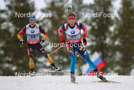 15.03.2014, Kontiolahti, Finland (FIN): Dmitry Malyshko (RUS), Fischer, Rottefella, Alpina, Leki, adidas - IBU world cup biathlon, sprint men, Kontiolahti (FIN). www.nordicfocus.com. © Laiho/NordicFocus. Every downloaded picture is fee-liable.