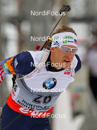 15.03.2014, Kontiolahti, Finland (FIN): Lowell Bailey (USA), Rossignol, Rottefella, One Way - IBU world cup biathlon, sprint men, Kontiolahti (FIN). www.nordicfocus.com. © Laiho/NordicFocus. Every downloaded picture is fee-liable.