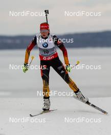 15.03.2014, Kontiolahti, Finland (FIN): Franziska Hildebrand (GER), Salomon, Leki, adidas - IBU world cup biathlon, sprint women, Kontiolahti (FIN). www.nordicfocus.com. © Laiho/NordicFocus. Every downloaded picture is fee-liable.