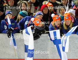 13.03.2014, Kontiolahti, Finland (FIN): kids at the stadium - IBU world cup biathlon, sprint women, Kontiolahti (FIN). www.nordicfocus.com. © Laiho/NordicFocus. Every downloaded picture is fee-liable.