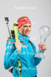 22.03.2014, Oslo, Norway (NOR): Gabriela Soukalova (CZE) - IBU world cup biathlon Holmenkollen, cups, Oslo (NOR). www.nordicfocus.com. © Manzoni/NordicFocus. Every downloaded picture is fee-liable.
