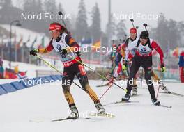 22.03.2014, Oslo, Norway (NOR): Laura Dahlmeier (GER) - IBU world cup biathlon Holmenkollen, pursuit women, Oslo (NOR). www.nordicfocus.com. © Manzoni/NordicFocus. Every downloaded picture is fee-liable.