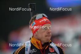 20.03.2014, Oslo, Norway (NOR): Florian Graf (GER) - IBU world cup biathlon Holmenkollen, sprint men, Oslo (NOR). www.nordicfocus.com. © Manzoni/NordicFocus. Every downloaded picture is fee-liable.