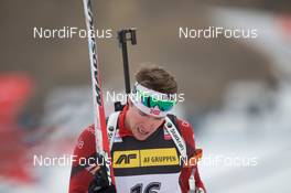 20.03.2014, Oslo, Norway (NOR): Emil Hegle Svendsen (NOR) - IBU world cup biathlon Holmenkollen, sprint men, Oslo (NOR). www.nordicfocus.com. © Manzoni/NordicFocus. Every downloaded picture is fee-liable.