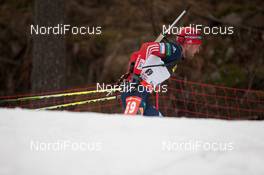 20.03.2014, Oslo, Norway (NOR): Evgeniy Garanichev (RUS) - IBU world cup biathlon Holmenkollen, sprint men, Oslo (NOR). www.nordicfocus.com. © Manzoni/NordicFocus. Every downloaded picture is fee-liable.