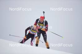 20.03.2014, Oslo, Norway (NOR): Arnd Peiffer (GER) - IBU world cup biathlon Holmenkollen, sprint men, Oslo (NOR). www.nordicfocus.com. © Manzoni/NordicFocus. Every downloaded picture is fee-liable.