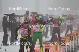 20.03.2014, Oslo, Norway (NOR): Darya Domracheva (BLR) - IBU world cup biathlon Holmenkollen, sprint women, Oslo (NOR). www.nordicfocus.com. © Manzoni/NordicFocus. Every downloaded picture is fee-liable.