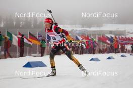 20.03.2014, Oslo, Norway (NOR): Laura Dahlmeier (GER) - IBU world cup biathlon Holmenkollen, sprint women, Oslo (NOR). www.nordicfocus.com. © Manzoni/NordicFocus. Every downloaded picture is fee-liable.