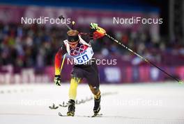 13.02.2014, Sochi, Russia (RUS): Daniel Boehm (GER) - XXII. Olympic Winter Games Sochi 2014, biathlon, individual men, Sochi (RUS). www.nordicfocus.com. © NordicFocus. Every downloaded picture is fee-liable.