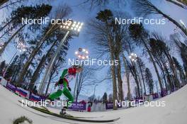 14.02.2014, Sochi, Russia (RUS): Darya Domracheva (BLR) - XXII. Olympic Winter Games Sochi 2014, biathlon, individual women, Sochi (RUS). www.nordicfocus.com. © NordicFocus. Every downloaded picture is fee-liable.