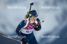 14.02.2014, Sochi, Russia (RUS): Ann Kristin Aafedt Flatland (NOR) - XXII. Olympic Winter Games Sochi 2014, biathlon, individual women, Sochi (RUS). www.nordicfocus.com. © NordicFocus. Every downloaded picture is fee-liable.