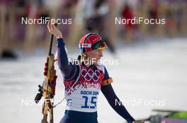 14.02.2014, Sochi, Russia (RUS): Tora Berger (NOR) - XXII. Olympic Winter Games Sochi 2014, biathlon, individual women, Sochi (RUS). www.nordicfocus.com. © NordicFocus. Every downloaded picture is fee-liable.