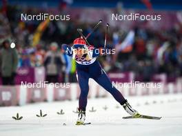 17.02.2014, Sochi, Russia (RUS): Tiril Eckhoff (NOR) - XXII. Olympic Winter Games Sochi 2014, biathlon, mass women, Sochi (RUS). www.nordicfocus.com. © NordicFocus. Every downloaded picture is fee-liable.