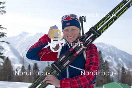 21.02.2014, Sochi, Russia (RUS): Tora Berger (NOR) - XXII. Olympic Winter Games Sochi 2014, biathlon, medals, Sochi (RUS). www.nordicfocus.com. © NordicFocus. Every downloaded picture is fee-liable.