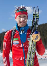 03.03.2014, Sochi, Russia (RUS): Alexey Volkov (RUS) - XXII. Olympic Winter Games Sochi 2014, biathlon, medals, Sochi (RUS). www.nordicfocus.com. © NordicFocus. Every downloaded picture is fee-liable.
