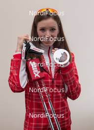 18.02.2014, Sochi, Russia (RUS): Selina Gasparin (SUI) - XXII. Olympic Winter Games Sochi 2014, biathlon, medals, Sochi (RUS). www.nordicfocus.com. © NordicFocus. Every downloaded picture is fee-liable.