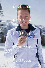 22.02.2014, Sochi, Russia (RUS): Lukas Hofer (ITA) - XXII. Olympic Winter Games Sochi 2014, biathlon, medals, Sochi (RUS). www.nordicfocus.com. © NordicFocus. Every downloaded picture is fee-liable.