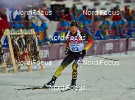 10.02.2014, Sochi, Russia (RUS): Erik Lesser (GER) - XXII. Olympic Winter Games Sochi 2014, biathlon, pursuit men, Sochi (RUS). www.nordicfocus.com. © NordicFocus. Every downloaded picture is fee-liable.